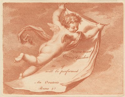 Eintrittskarte für das Theatre Royal, Covent Garden von Francesco Bartolozzi