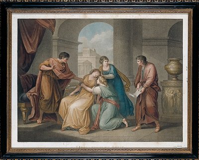 Vergil liest seine Aeneis von Francesco Bartolozzi
