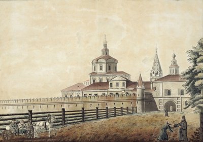 Das St. Andronik-Kloster in Moskau, 1780er Jahre von Francesco Camporesi