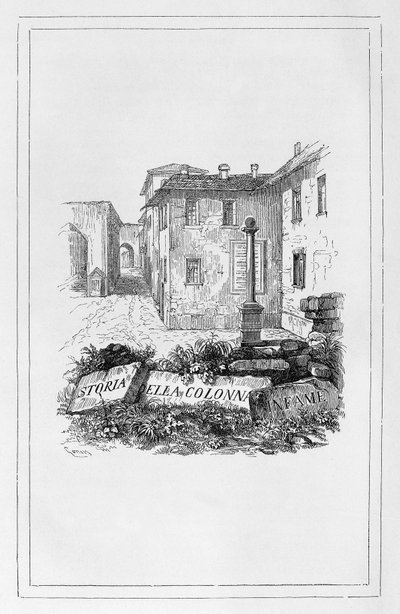 Geschichte der Säule der Schande, Titelseite von Francesco Gonin