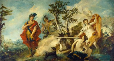 Carlo und Ubaldo widerstehen den Verzauberungen von Armidas Nymphen von Francesco Guardi
