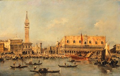 Dogenpalast in Venedig, von Francesco Guardi (1712-1793) von Francesco Guardi