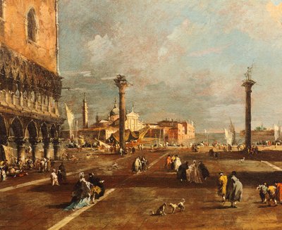 Piazza San Marco in Richtung San Giorgio Maggiore, von Francesco Guardi (1712-1793) von Francesco Guardi