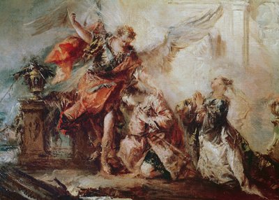 Die Hochzeit von Tobias, (Detail) von Francesco Guardi