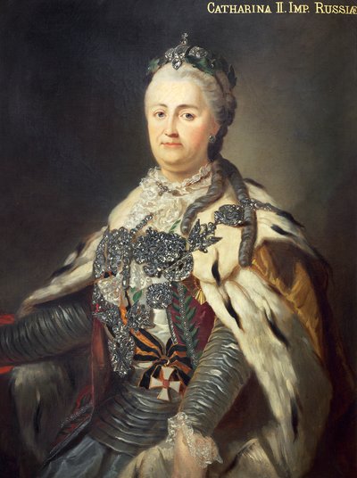 Porträt von Katharina II., auch bekannt als Katharina die Große (Stettin) von Francesco Guerini