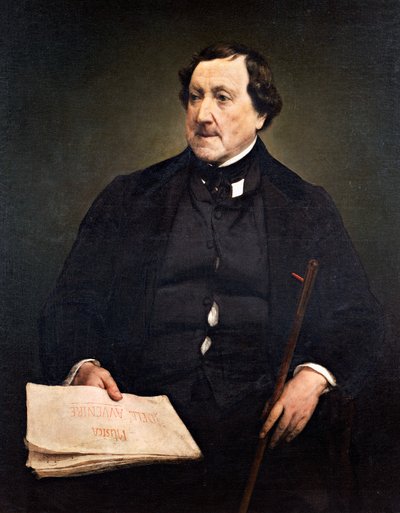 Porträt von Gioachino Rossini von Francesco Hayez