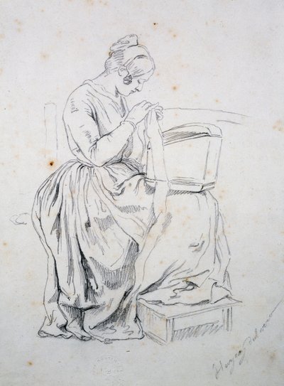 Studie für das Porträt seiner Frau von Francesco Hayez