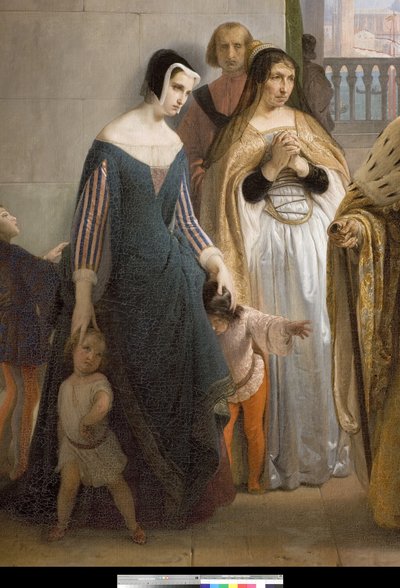 Das letzte Treffen zwischen Jacopo Foscari und seiner Familie vor dem Exil von Francesco Hayez