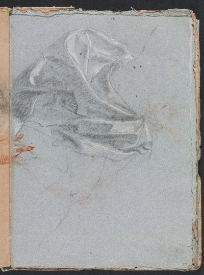Verona Skizzenbuch: Draperiestudie Seite 37, 1760 von Francesco Lorenzi
