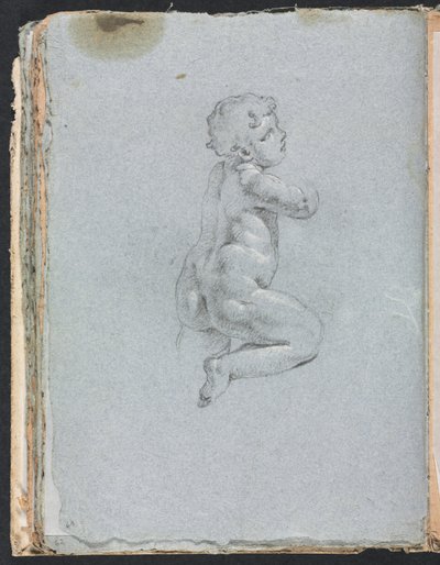 Verona Skizzenbuch: Putto im Profil Seite 64, 1760 von Francesco Lorenzi