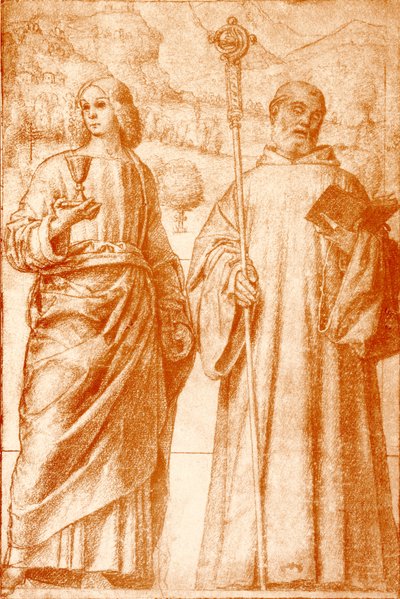 Johannes der Täufer und St. Benedikt von Francesco Morone