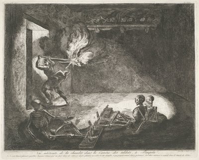 Soldatenkaserne in Pompeji von Francesco Piranesi
