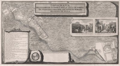 Topographie der in der Stadt Pompeji entdeckten Fabriken von Francesco Piranesi