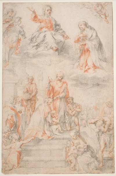 Der heilige Ansano tauft die Sieneser, ca. 1593 von Francesco Vanni