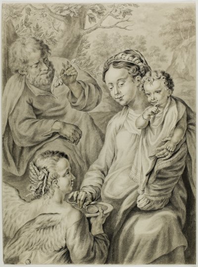 Die Rast auf der Flucht nach Ägypten, bekannt als Die Madonna della Pappa von Francesco Vanni