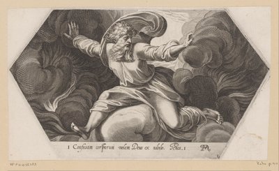 Gott trennt das Licht von der Dunkelheit von Francesco Villamena