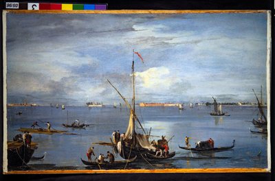 Ein Blick in die venezianische Lagune von Francesco and/or Gian Antonio (1699 1761) Guardi