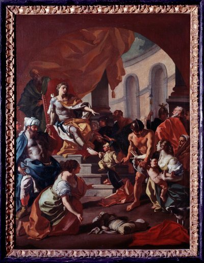 Das Urteil Salomos (Gemälde von Francesco de Mura) von Francesco de Mura