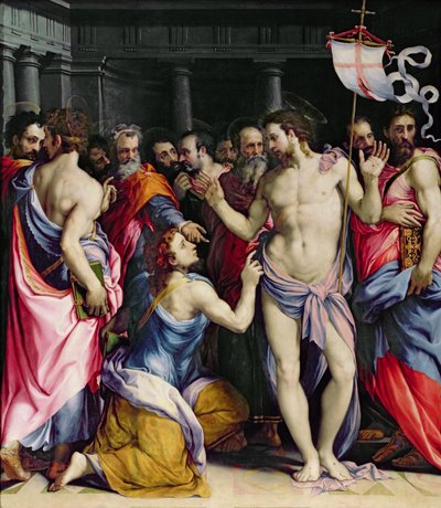 Der Unglaube des Heiligen Thomas, ca. 1547 von Francesco de Rossi Salviati Cecchino
