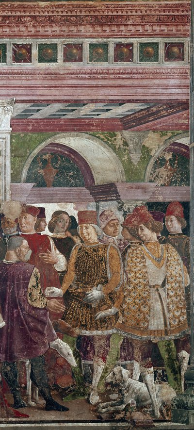 Allegorie des April, Detail mit Borso d