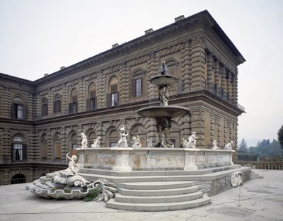 Ansicht des Artischockenbrunnens von Francesco del Tadda