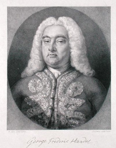 Georg Friedrich Händel (1685-1759) graviert von Frederick Christian Lewis I (1779-1856) 1828 von Francis (after) Kyte