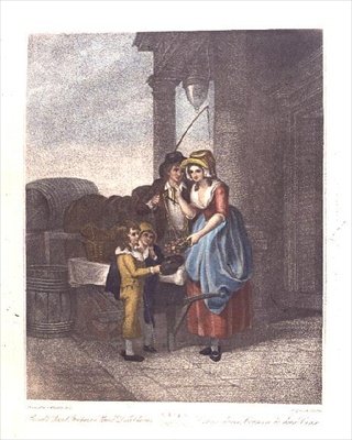 Rund und gesund, fünf Pence pro Pfund Herzogskirschen, Platte 8 aus den "Rufen von London" von Francis (after) Wheatley