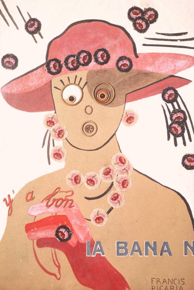 Dada-Porträt von Germaine Everling von Francis (attr. to) Picabia