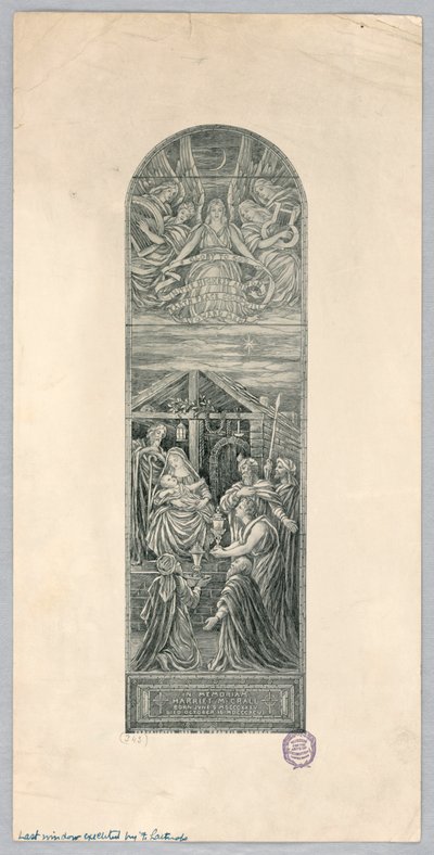 Gedenkfenster für Harriet M. Crall von Francis Augustus Lathrop