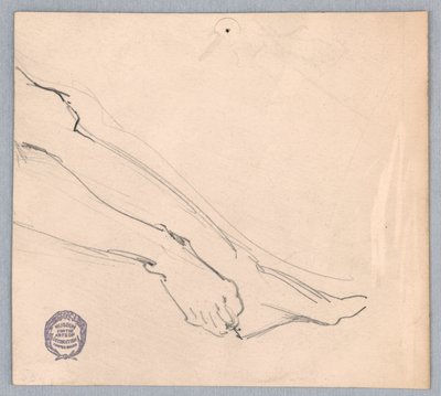Studie für "Diana und ihre Begleiterinnen unter den Sternbildern" von Francis Augustus Lathrop
