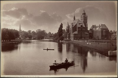 Stratford on Avon. Das Denkmal von der Brücke von Francis Bedford