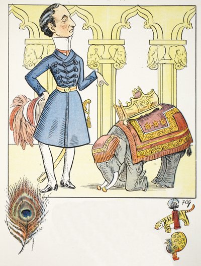 Ode von V, Illustration aus dem Struwwelpeter Alphabet, Vers von Harold Begbie von Francis Carruthers Gould