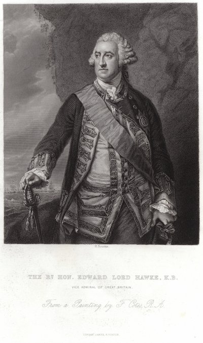 Porträt von Edward, Lord Hawke von Francis Cotes