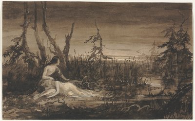 Figuren in einer Landschaft von Francis Danby