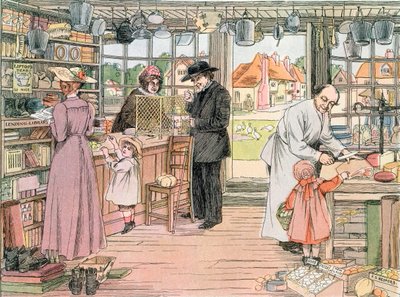 Der Gemischtwarenladen, 1899. Aus dem Buch der Läden, 1899 von Francis Donkin Bedford