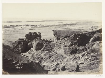 Kalksteinbruch von Toera am Nil von Francis Frith