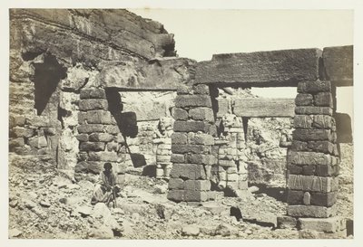 Portikus des Tempels von Cerf Hossayn, Nubien von Francis Frith