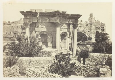 Der runde Tempel, Baalbek von Francis Frith
