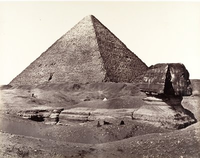 Die Große Pyramide und die Große Sphinx von Francis Frith