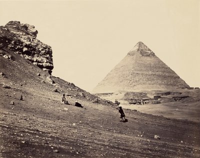 Die zweite Pyramide von Südosten von Francis Frith