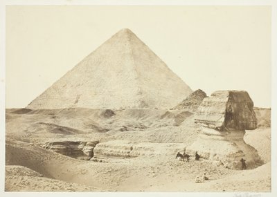 Die Sphinx und die Große Pyramide von Francis Frith