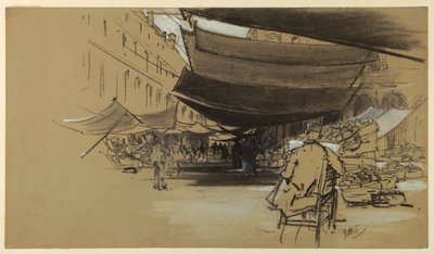 Die Markisen des Obstmarktes von Francis Hopkinson Smith