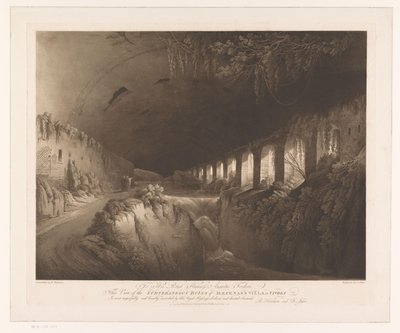 Ansicht der Ruinen der Villa Maecenas in Tivoli von Francis Jukes