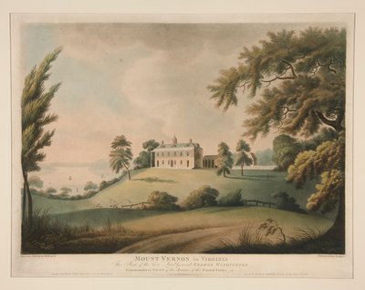Mount Vernon in Virginia / Der Sitz des verstorbenen Generalleutnants George Washington von Francis Jukes