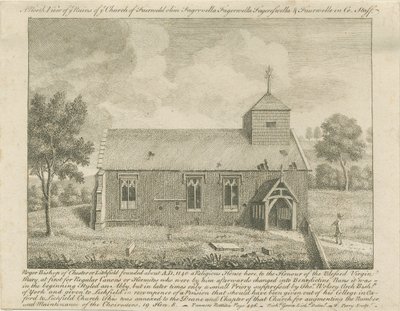Abschiedskirche: Radierung, undatiert [1740] von Francis Perry