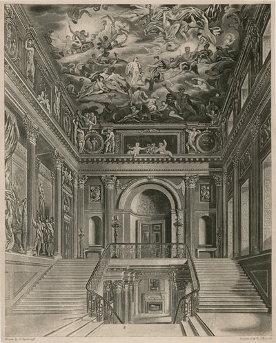 Buckingham Palace, Treppenhaus von Francis Phillip Stephanoff