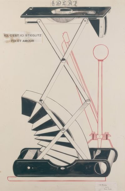 Hier, hier ist Stieglitz Glaube und Liebe von Francis Picabia
