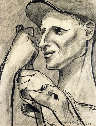 Mann und sein Hund von Francis Picabia