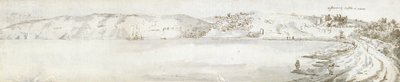 Oystermouth Castle, ca. 1678 von Francis Place