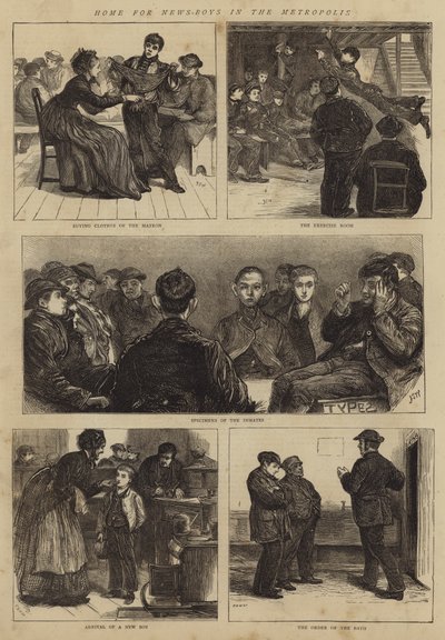 Heim für Zeitungsjungen in der Metropole von Francis S. Walker